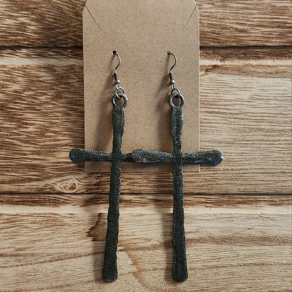 Cross earrings